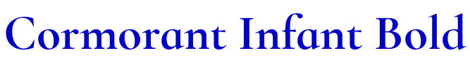 Cormorant Infant Bold 字体